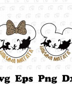Hakuna Matata Svg, Lion King Svg, Disney Vacation Svg, Animal Kingdom Svg, Mickey Mouse Svg, Layered Svg Eps Png Dxf