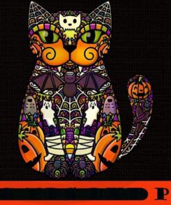 Halloween Cat, Halloween 2021, Halloween Theme, Horror Halloween, Funny Scary Cute Halloween gift, Customizable PNG