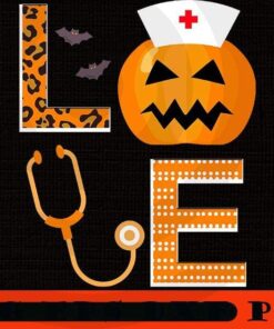 Halloween nurse pumpkin, Halloween 2021, Halloween Theme, Horror Halloween, Funny Scary Cute Halloween gift, Customizable PNG