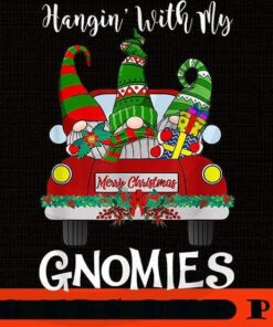 Hanging With My Gnomies Christmas Santa Gnome Red, Happy Christmas X-mas, Christmas Day, Christmas Gift, Customizable PNG