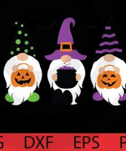 Happy Halloween 2021, 2021 Halloween, Holiday gnomies bundle, Cute sweet awesome Funny Gnomes Customizable Layered Svg, Svg Eps Png Dxf