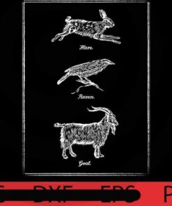 Hare, Raven, Goat , Cute, Funny, Trending, Halloween, Cute Halloween, Funny Halloween , Halloween Art, 2021 halloween, 2021 halloween gift, halloween theme, man gift , woman gift, Customizable PNG