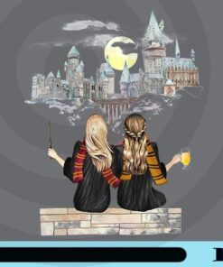 Harry Potter Movie Series, Best Friends, Hogwarts School of Witchcraft and Wizardry, Best Friend Couple Customizable Png