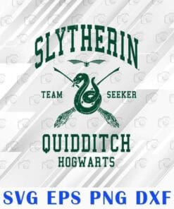 Harry Potter Slytherin Team Seeker Hogwarts Quidditch, Harry Potter Lovers, Gryffindor, Fantasy, film,Wizard, SVG PNG DXF, EPS, PDF