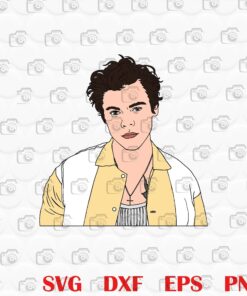 Harry Styles, Harry Styles Portrait ,Harry Styles Fans,Famous Singer, Hollywood Singer, music, Harry Fans Layered Svg, Svg Eps Png Dxf