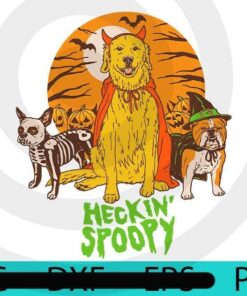 Heckin' Spoopy, Halloween 2021, 2021 Halloween, Halloween Theme, Halloween, Scary Halloween, Funny Art, Cute Halloween gift, Customizable PNG