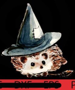 Hedgehog Witch, Halloween 2021, 2021 Halloween, Halloween, Halloween Theme, Halloween Art, Halloween Gift For Man woman, Customizable PNG
