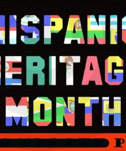 Hispanic pattern wording, National Hispanic Heritage Month, Spain, Mexico, The Caribbean, Central and South America Language Culture Customizable PNG