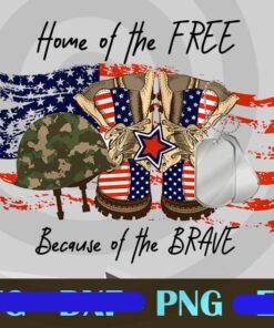 Home of the free PNG file for sublimation printing, DTG printing , USA Military, Veteran Day, USA Veteran Boost, Vintage Flag, Customizable Png
