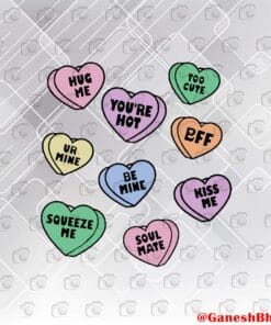 Hug Me, You're Hot, Too Cute, BFF, Kiss Me, Soul Mate, Squeeze Me, Be Mine, Your Mine, Couple Shirt, Gift For Best Friends Layered Svg Eps Png Dxf