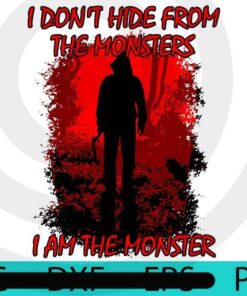I Am The Monster, Halloween 2021 art, Happy 2021 Halloween, Halloween Theme, Scary Halloween Gift, Customizable PNG
