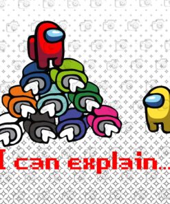 I Can Explain, I am the Imposter, Among Us, Imposter, Gaming,Video Game Lover Layered Svg, Svg Eps Png Dxf