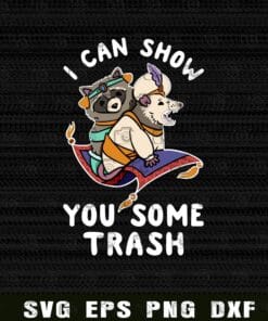 I Can Show You Some Trash, Rat, Mouse And Raccoon Cosplay Aladdin, Princess Jasmine, Disney Movie, Lovers Gift Layered Svg Eps Png Dxf