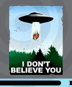I Don't believe You, UFO Among Us, Among Us Flying, Funny Among Us, Among Us Lovers, Orange Among Us, Customizable Png