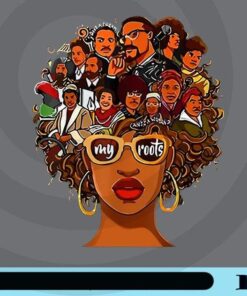 I Love My Roots Back Powerful, History Month Pride, Black History Month, African American, Black Power, Black Lives Matter Customizable Png