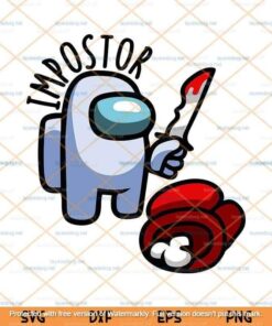 Impostor Svg, Among Us Svg, Funny Game Svg,Customizable Layered Svg, Svg Eps Png Dxf