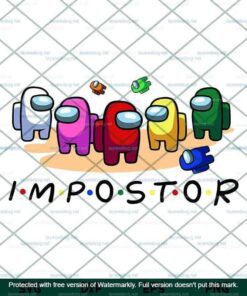 Impostor Svg, Among Us Svg, Funny Game Svg,Friend Among Us Svg Customizable Layered Svg, Svg Eps Png Dxf