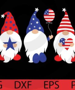Independence Day, Cute sweet awesome Funny Gnomes Customizable Layered Svg, Svg Eps Png Dxf