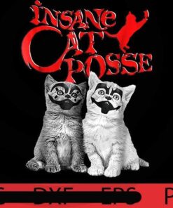Insane Cat Posse, Halloween art, Happy 2021 Halloween, Halloween Theme, funny Halloween Gift, Customizable PNG