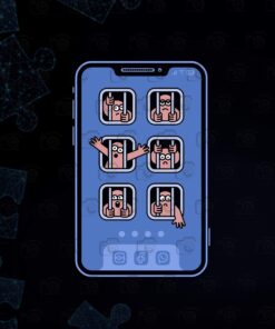 iPhone Prison Koszulka Meska, Phone Addicted, funny, Layered SVG, DXF, PNG, EPS