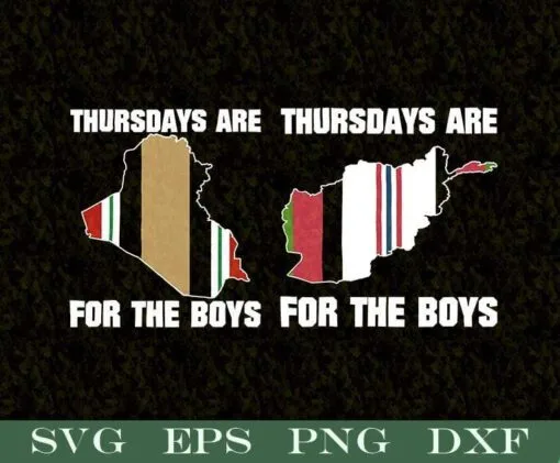 Iraq Map Flag, Thursdays Are For The Boys, Funny Men, Gift for Boy, Boys Day, Funny Saying, Layered SVG, DXF, PNG, EPS