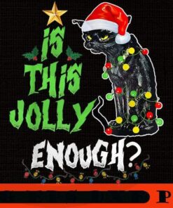 Is this jolly enough Noel Cat merry christmas, Merry Christmas, Christmas Day, Christmas Cat Customizable PNG
