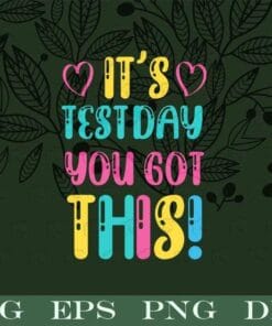 It's Test Day You Got This, Funny Teacher Student Testing Day, Test Day Gift, Student, Teacher Gift, SVG PNG DXF, EPS, PDF