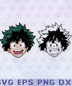 Izuku Midoriya, My Hero Academia, Midoriya Izuku, Japanese Anime, Anime Lover Layered Svg Eps Png Dxf