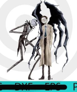 Jack and Castiel, Halloween 2021, 2021 Halloween, Halloween, Halloween Theme, Halloween Art, Halloween Gift For Man woman, Customizable PNG