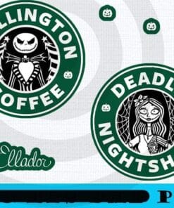 Jack and Sally Coffee Deadly Nightshade, The Nightmare Before Christmas, Happy Halloween 2021, Disney Film, Customizable PNG