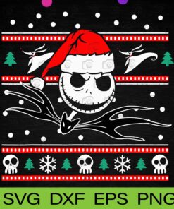 Jack Skellington, Disney Nightmare Before Christmas Jack BW, Tim Burton, Layered SVG, DXF, PNG, EPS