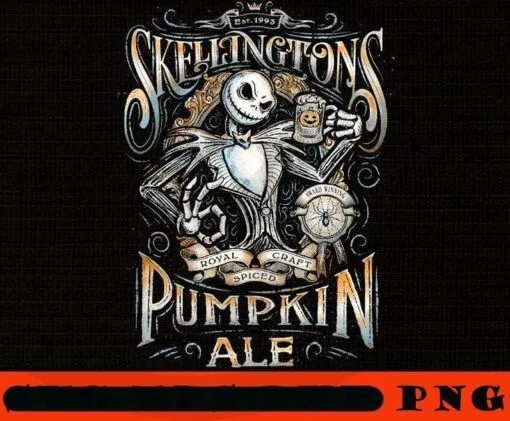 Jack's Pumpkin Royal Craft Ale , The Nightmare Before Christmas, Halloween Disney Film, Scary Film, Halloween 2021, Customizable PNG