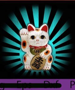 Japanese Chinese lucky cat, 2021 Halloween Art, Halloween Theme, Funny Halloween saying Customizable PNG