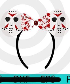 Jason Slasher Ear, Mickey, Disney, Halloween, Halloween 2021, Halloween Art, Halloween, Funny cute scary Art, 2021 halloween, 2021 halloween gift, Halloween 2021 gift, halloween theme, gift for man woman, Customizable PNG