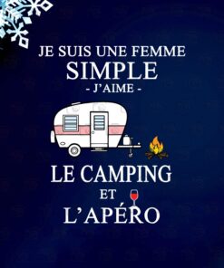 Je Suis une femme simple apero J' Aime-purple, Love Camping ,Camping Lover layered Svg, Svg Eps Png Dxf