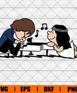 John Lenon Svg, John Lenon Play Piano Funny Svg, Music Svg, Hippie Svg, Piano, Layered SVG, DXF, PNG, EPS