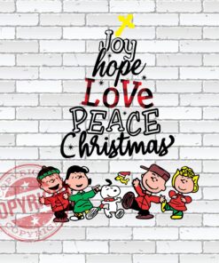 Joy Hope Love Peace Christmas, Joy, Christmas, Love Christmas, Peace, Snoopy, Snoopy Christmas Layered SVG, DXF, PNG, EPS