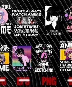 Just A Girl Who Really Love Anime, Anime Sketching, I Don't Always Watch Anime, Anime Girl, Anime Lovers, 8Png