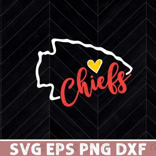 Kansas City Chiefs, Kansas City Chiefs arrow, Professional American Football, American Football Team, Kansas City Chiefs Fans Layered Svg, Svg Eps Png Dxf