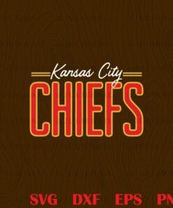 Kansas City Chiefs, Old School Kansas, American football team, National Football League Layered Svg Eps Png Dxf