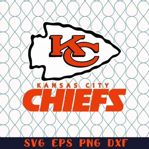 Kansas City Chiefs, Professional American Football, American Football Team, Kansas City Chiefs Fans Layered Svg, Svg Eps Png Dxf