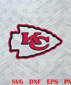 Kansas City Chiefs, Professional American Football Team, NFC, AFL, AFC, Championship, Super Bowl Layered Svg, Svg Eps Png Dxf