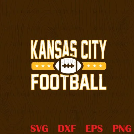 Kansas City Football, Football Goalline,, American Football Team, NFL, Sport, Football Layered Svg, Svg Eps Png Dxf