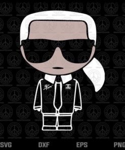 KARLS LAGERFELDS , Funny Man, Customizable Layered Svg, Svg Eps Png Dxf