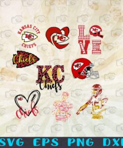 KC Chieft, Kansas City Chiefs Logo, KC Chiefs Logo, NFL Football Team, Snoopy Football Team, Football Lover, Layered Svg Eps Png Dxf