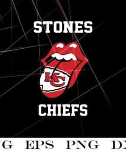 KC Rolling Stones Tongue, Stones Chiefs, Rolling Stones Lips with Tongue Out, Rock and Roll, Rolling Stones Logo, music, Layered SVG, DXF, PNG, EPS