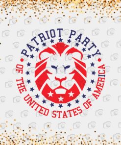 Keep Your Elephant We Have A Lion, Patriot Party, Disc Golf, The United Stated of America, Lion Logo, Layered SVG, DXF, PNG, EPS