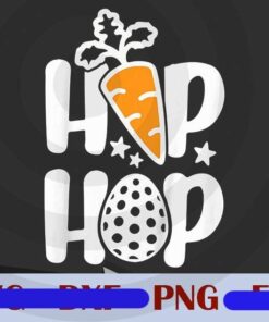 Kids Hip Hop Carrot Lover Christian Easter Day Top For Girl Boy Customizable png