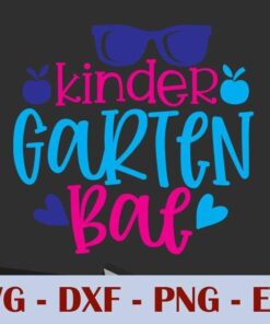 kinder garten bae School, Customizable Layered Svg, Svg Eps Png Dxf
