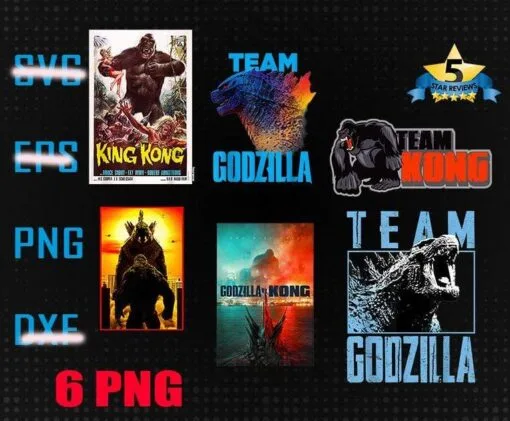 King Kong Movie Vintage Poster, Kong and Godzilla, King Kong Lovers, Team Godzilla, Team Kong, Png